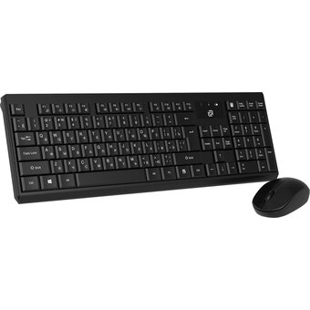  Клавиатура + мышь OKLICK S269W клав черный мышь черный 