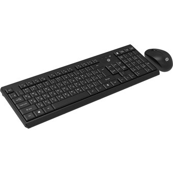  Клавиатура + мышь OKLICK S269W клав черный мышь черный 