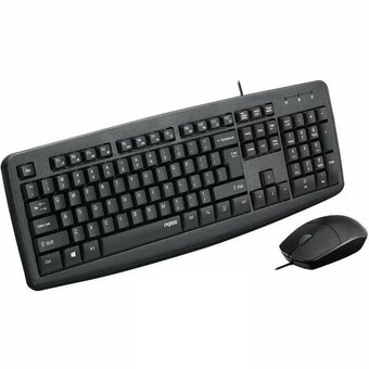  Комплект клавиатура и мышь RAPOO NX1600 Wired Optical Mouse & Keyboard Combo Black 