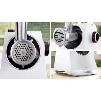  Мясорубка Bosch MFWS609W белый/черный 