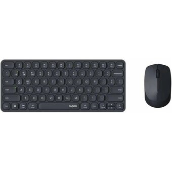  Комплект клавиатура и мышь RAPOO 9010M Multi-mode Wireless Keyboard & Mouse Dark Grey 