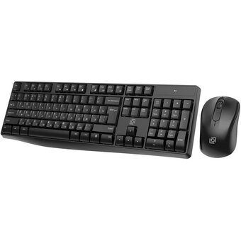  Клавиатура + мышь OKLICK S260W клав. черный мышь черный 