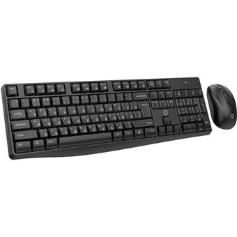  Клавиатура + мышь OKLICK S260W клав. черный мышь черный 