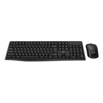  Клавиатура + мышь OKLICK S260W клав. черный мышь черный 