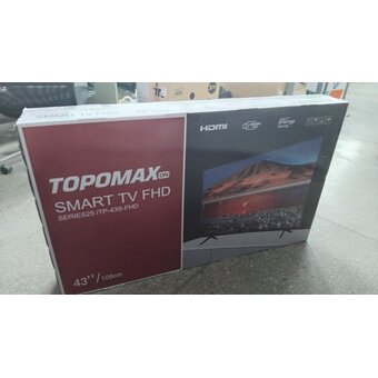  УЦ Телевизор TOPOMAX TM43FHSBK черный (После СЦ, замена линейки матрицы, полоса на дисплее, ПУ) 