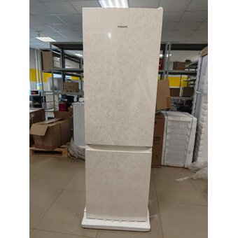  УЦ Холодильник Hotpoint HT 4180 AB мраморный (плохая упаковка, замена двери, малая вмятина сбоку) 