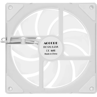  Вентилятор Accord ACC-YF14 (ACC-YF14 ARGB White) 4-pin, ARGB, белый, brown box 