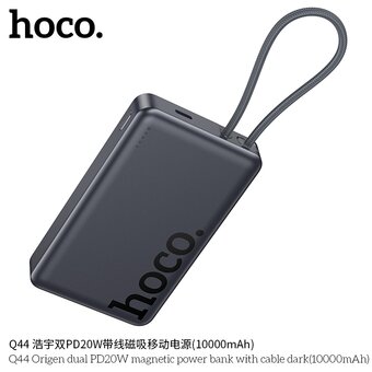  Аккумулятор внешний резервный HOCO Q44 Origen dual PD20W 10000mAh серый 