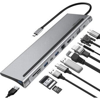  Мультифункциональная док-станция Vention THTHC USB Type C 11 в 1 