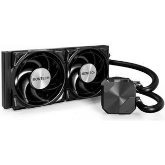  СВО Montech HyperFlow Silent 240 (HS240BK) Soc-AM5/AM4/1200/1700/1851 черный 4-pin 24.8dB Al 310W Ret 
