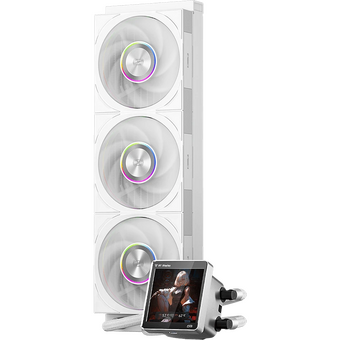  СВО PcCooler DT360 ARGB Display WH (300W, 360mm, LED temp., White, Fans 3x120mm, 83.83CFM, 3000RPM/ Pump height) 