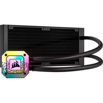  СВО Corsair iCUE H100i Elite Capellix XT (CW-9060068-WW) (240mm, Black, RGB/ Fans 2x120mm, 65.57CFM) 