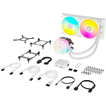 СВО Corsair iCUE Link Titan 240 RX RGB (CW-9061020-WW) (240mm, White, Fans 2x120mm, 73.5CFM, 36dBA) 