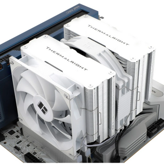  Кулер Thermalright Peerless Assassin 140 White LGA115X/1200/1700/1851/2011/2066 (1x120mm + 1x140mm PWM Fan, медное основание, 6 тепл. трубок 6мм) 