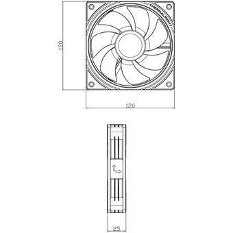  Вентилятор Thermalright TL-S12RW / Reverse / ARGB / 120mm PWM / TRTLS12RW 