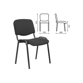  Стул Staff Iso Lite CF-008 (532562) ткань черная (С-11) 