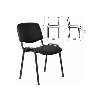  Стул Staff Iso Lite CF-008 (532564) кожзам черный (Z-11) 