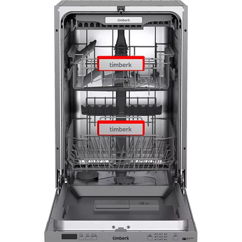  Посудомоечная машина Timberk T-DW45BI103 Set and Dry серебристая 