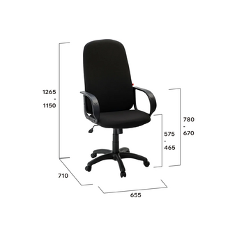  Кресло Фабрикант Биг 4610018461326 ткань черный 