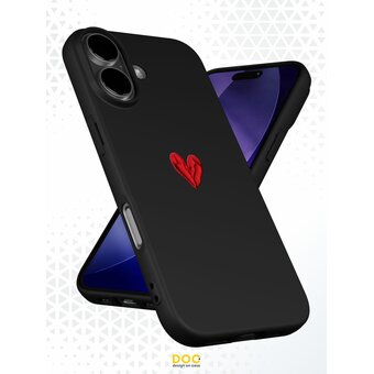  Силиконовый чехол DesignOnCase на iPhone 17, Алое сердце 