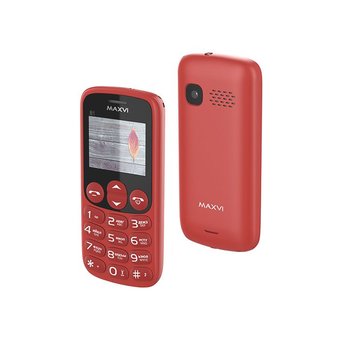  Мобильный телефон Maxvi B1 Red 