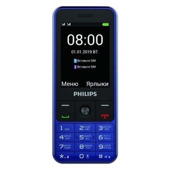  Мобильный телефон Philips Xenium E182 Blue 