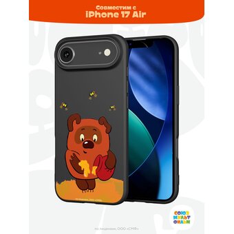  Силиконовый чехол Mcover на iPhone 17 Air, Союзмультфильм, Винни-Пух, Медвежонок и мед 