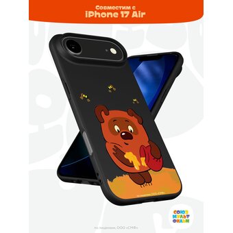  Силиконовый чехол Mcover на iPhone 17 Air, Союзмультфильм, Винни-Пух, Медвежонок и мед 