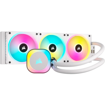  СВО Corsair iCUE Link H150i RGB (CW-9061006-WW) (360mm, White, Fans 3x120mm, 63.1CFM, 37dBA, 2400RPM) 