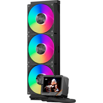  СВО PcCooler GT360 ARGB Display BK (310W, 360mm, LED temp., Black, Fans 3x120mm, 99CFM, 41.5dBA, 3000RPM) 