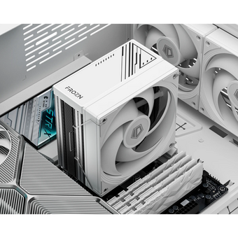 Кулер ID-COOLING Frozn A410 SE White LGA1700/1200/115X/AM5/AM4 (TDP 180W, PWM, 4 тепл.трубки прямого контакта, Fan 120mm, белый) RET 