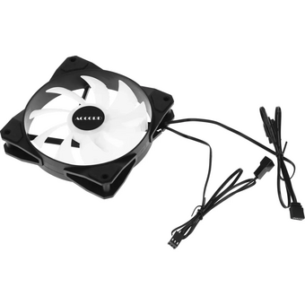  Вентилятор Accord ACC-XF12 (ACC-XF12 ARGB Black) 3-pin, 1200об/мин, 23.7 дБ, ARGB, черный, brown box 