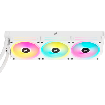  СВО Corsair iCUE Link H150i RGB (CW-9061006-WW) (360mm, White, Fans 3x120mm, 63.1CFM, 37dBA, 2400RPM) 