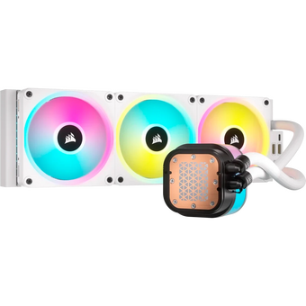  СВО Corsair iCUE Link H150i RGB (CW-9061006-WW) (360mm, White, Fans 3x120mm, 63.1CFM, 37dBA, 2400RPM) 