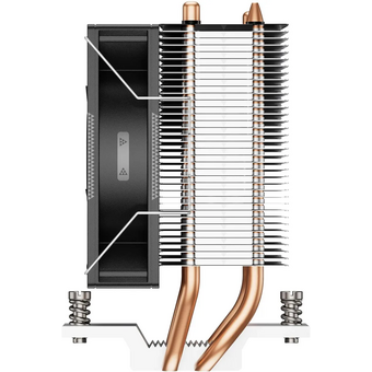  Кулер PcCooler R200P (R200P-XXNWYX-US) Soc-AM5/AM4/1200/1700/1851 серебристый/черный 4-pin 30dB Al+Cu 110W Ret 