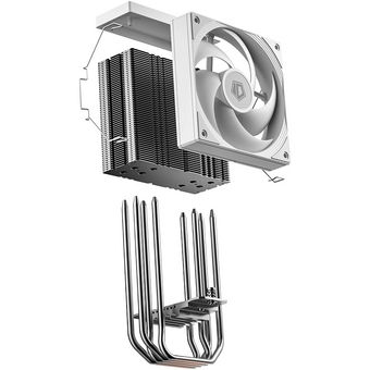  Кулер ID-COOLING Frozn A410 SE White LGA1700/1200/115X/AM5/AM4 (TDP 180W, PWM, 4 тепл.трубки прямого контакта, Fan 120mm, белый) RET 