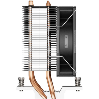 Кулер PcCooler R200P (R200P-XXNWYX-US) Soc-AM5/AM4/1200/1700/1851 серебристый/черный 4-pin 30dB Al+Cu 110W Ret 