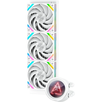  СВО SAMA Q60 (Q60-WHWANNO3-G) White (360mm, LED temp., ARGB/ Fans 3x120mm, 86CFM, 30dBA, 2600RPM) 
