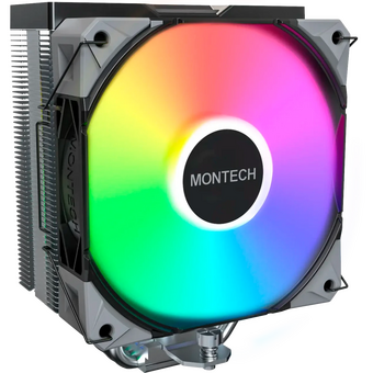  Кулер Montech NX400 ARGB (NX400ARGBBK) Soc-AM5/AM4/1200/1700/1851 черный 4-pin 34.17dB Al+Cu 220W Ret 