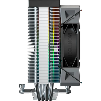  Кулер Montech NX400 ARGB (NX400ARGBBK) Soc-AM5/AM4/1200/1700/1851 черный 4-pin 34.17dB Al+Cu 220W Ret 