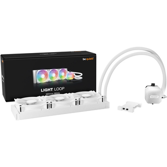  СВО be quiet! Light Loop 360mm white (BW023) (250W, ARGB/ Fans 3x120mm, 61.8CFM, 36.8dBA, 2100RPM) 