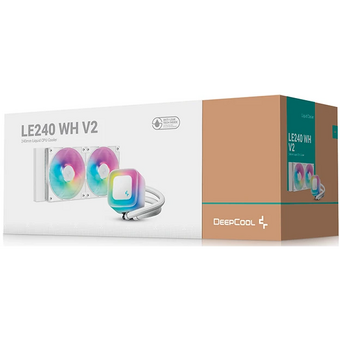  СВО DeepCool LE240 WH V2 (R-LE240-WHAMMN-G-2), 4-pin, белый, Ret 