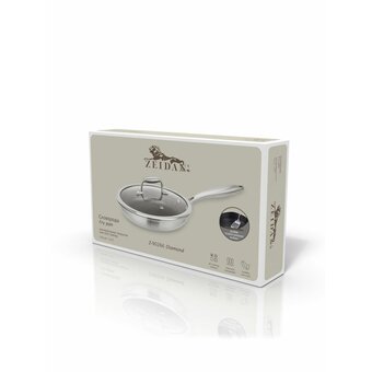  Сковорода с крышкой Zeidan Z-90266 Diamond 