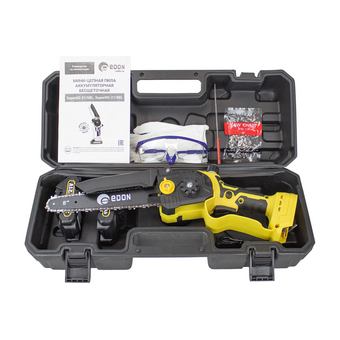  Мини-цепная пила EDON SuperNS-21/8BL (35531) 2АКБ+ЗУ 