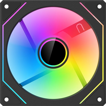  Вентилятор XASTRA FM120B ARGB single pack 120x120x25мм (Infinity lighting effect, ARGB, PWM, black) Box 