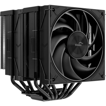  Кулер SAMA A60B (A60-BKWNNXOX-G) (265W, 4-pin PWM, 156.5mm, 6x6mm, 2x120mm, 78CFM, 29dBA, 2200RPM, S 1851/1700/1200/115X, AM5) 