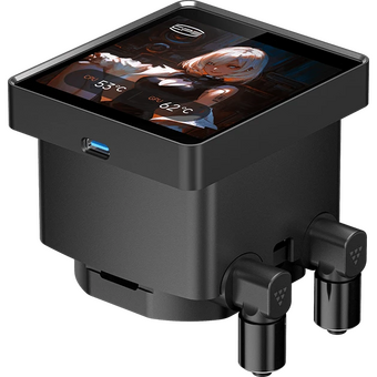  СВО PcCooler DT360 ARGB Display BK (300W, 360mm, LED temp., Black, Fans 3x120mm, 83.83CFM, 3000RPM/ Pump height) 