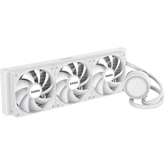  СВО SAMA L60 (L60-WHWAYXO3-G) White (360mm, ARGB/ Fans 3x120mm, 82.79CFM, 29dBA, 2000RPM/ Pump heigh) 