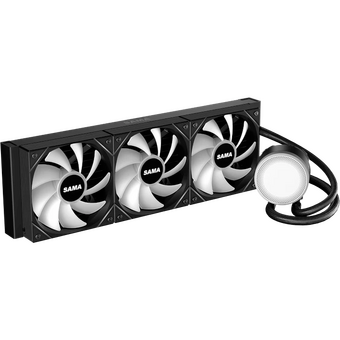  СВО SAMA L60 (L60-BKWAYXO3-G) Black (360mm, ARGB/ Fans 3x120mm, 82.79CFM, 29dBA, 2000RPM/ Pump heigh) 