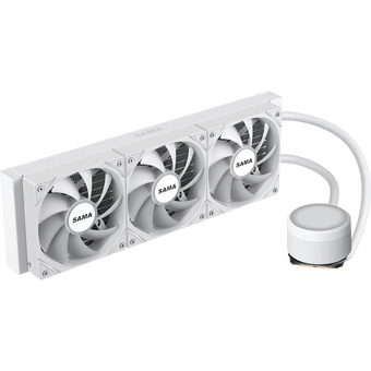  СВО SAMA L60 (L60-WHWAYXO3-G) White (360mm, ARGB/ Fans 3x120mm, 82.79CFM, 29dBA, 2000RPM/ Pump heigh) 